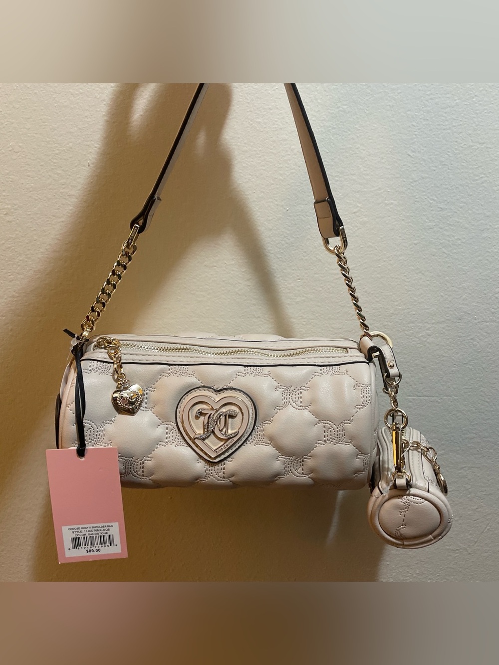 Juicy Couture Choose Juicy II Shoulder Bag in Sandstone NWT